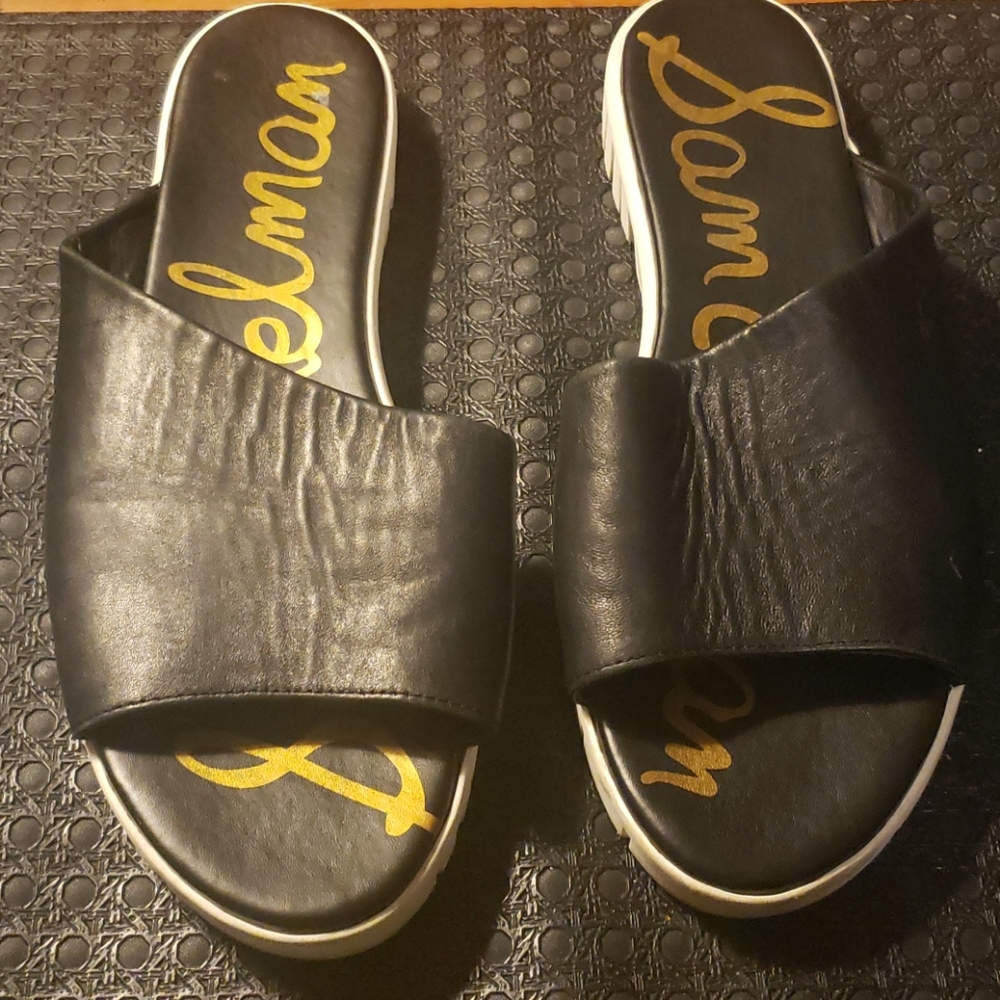 Sam Edelman Leather Slides